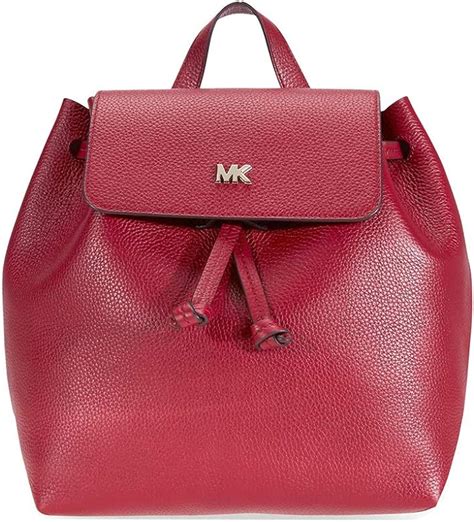 michael kors junie medium backpack|Junie Medium Woven Leather Backpack .